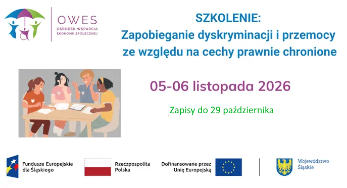 Szkolenie ,,Zapobieganie dyskryminacji i przemocy ze względu na cechy prawnie chronione”